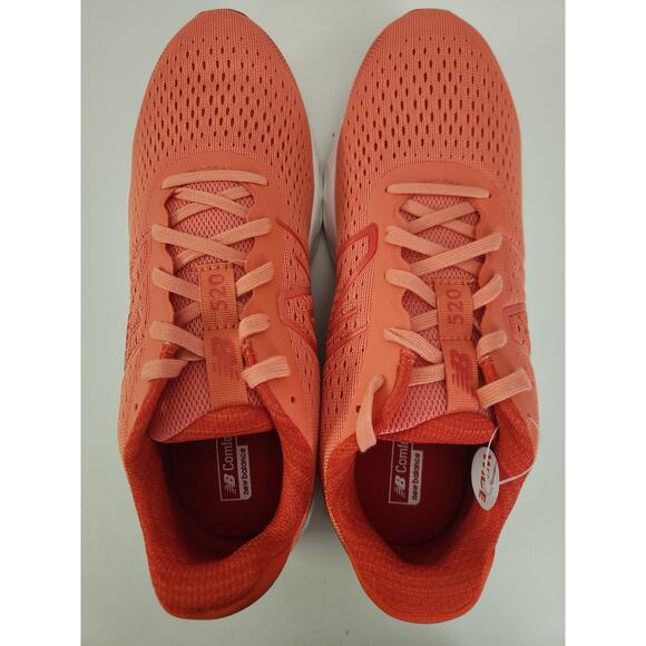New Balance Women's 520 V8 Running Shoe, Neo Flame/Silver Metallic/Gulf Red, 9 W - Picture 6 of 8
